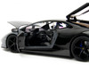 Lamborghini Huracan Perfomante Gray and Black Gradient with Carbon Hood Pink Slips Series 1/24 Diecast Model Car Jada 34895