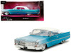 1963 Cadillac Coupe DeVille Blue Metallic and White Gradient with White Top and Interior Pink Slips Series 1/24 Diecast Model Car Jada 34897