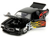 1971 Pontiac GTO Black with Flame Graphics Bigtime Muscle Series 1/24 Diecast Model Car Jada 35022