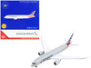 Boeing 787 8 Commercial Aircraft with Flaps Down American Airlines Gray with Striped Tail 1/400 Diecast Model Airplane GeminiJets GJ2087F