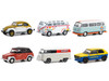 Club Vee V Dub Set of 6 pieces Series 17 1/64 Diecast Model Cars Greenlight 36080SET