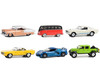 Barrett Jackson Scottsdale Edition Set of 6 Cars Series 12 1/64 Diecast Model Cars Greenlight 37290SET