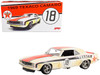 1969 Chevrolet Camaro RS #18 White with Red and Black Stripes Raced Version Pro Touring Texaco Limited Edition to 498 pieces Worldwide 1/18 Diecast Model Car GMP 18986