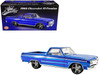 1965 Chevrolet El Camino Custom Laser Blue Metallic with Graphics Southern Kings Customs Limited Edition to 222 pieces Worldwide 1/18 Diecast Model Car ACME A1805414