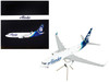 Boeing 737 700BDSF Commercial Aircraft Alaska Air Cargo White with Blue Tail Gemini 200 Series 1/200 Diecast Model Airplane GeminiJets G2ASA1019