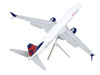 Boeing 737 900ER Commercial Aircraft with Flaps Down Delta Air Lines White with Blue and Red Tail Gemini 200 Series 1/200 Diecast Model Airplane GeminiJets G2DAL1115F