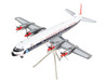Lockheed L 188 Electra Commercial Aircraft Eastern Air Lines White with Blue Stripes Gemini 200 Series 1/200 Diecast Model Airplane GeminiJets G2EAL1029