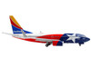Boeing 737 700 Commercial Aircraft Southwest Airlines Lone Star One Texas Flag Livery Gemini 200 Series 1/200 Diecast Model Airplane GeminiJets G2SWA1009
