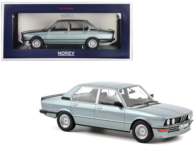 1980 BMW M 535i Light Blue Metallic 1/18 Diecast Model Car Norev 183269
