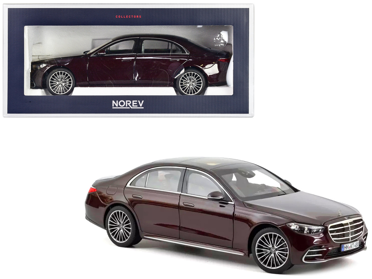 Diecast Model Cars wholesale toys dropshipper drop shipping 2021 Mercedes  Benz S Class AMG Line Dark Red Metallic 1/18 Norev 183804 drop shipping  wholesale drop ship drop shipper dropship dropshipping toys dropshipper