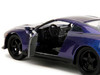 2009 Nissan GT R R35 Purple Metallic Pink Slips Series 1/32 Diecast Model Car Jada 34856