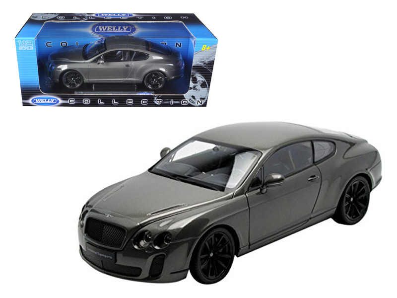 Bentley Continental Supersports Coupe Grey 1/18 Diecast Model Car by Welly
