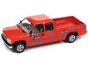 2002 Chevrolet Silverado Pickup Truck Red Auto Salvage Inc and Tow Dolly Black Tow & Go Series Limited Edition to 3672 pieces Worldwide 1/64 Diecast Model Car Johnny Lightning JLBT018-JLSP350B