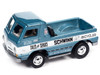 1965 Dodge A 100 Pickup Truck Blue Metallic and White with Enclosed Car Trailer Schwinn Bicycles Tow & Go Series Limited Edition to 3600 pieces Worldwide 1/64 Diecast Model Car Johnny Lightning JLBT018-JLSP351B