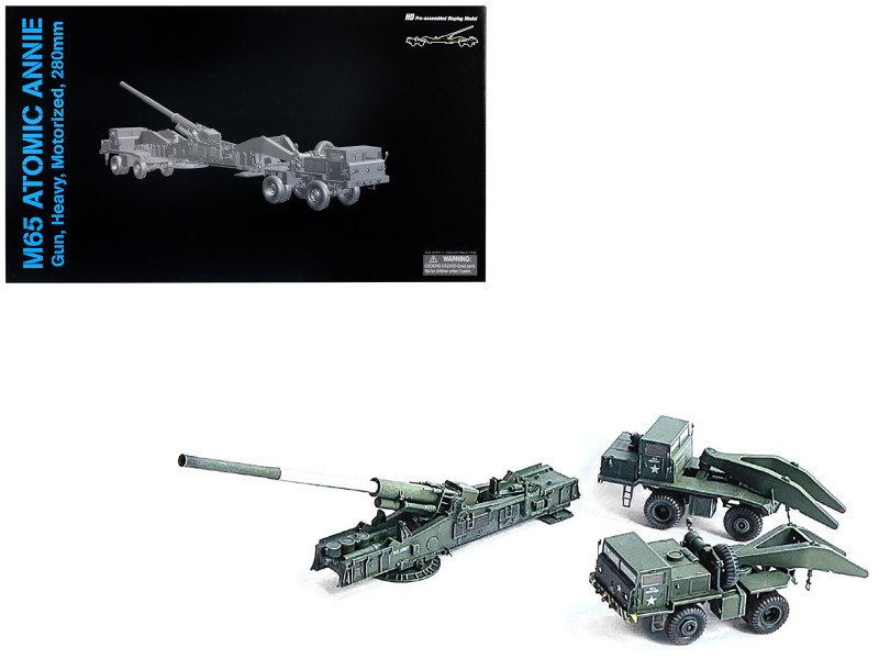 United States M65 Atomic Cannon Atomic Annie Artillery Olive Drab Firing Mode US Army NEO Dragon Armor Series 1/72 Plastic Model Dragon Models 63160