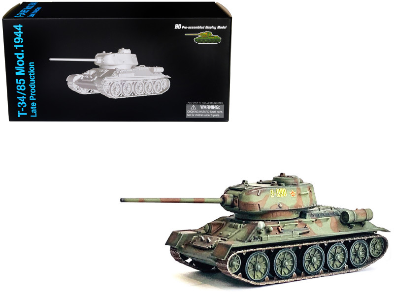 Soviet Union T 34 85 Late Production Tank Unidentified Unit Eastern Front 1944 NEO Dragon Armor Series 1/72 Plastic Model Dragon Models 63167