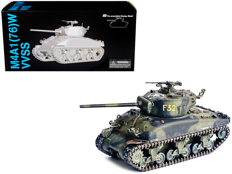 United States M4A1 76 W VVSS Sherman Tank 3rd Armored Division France 1944 NEO Dragon Armor Series 1/72 Plastic Model Dragon Models 63171