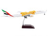 Boeing 777 300ER Commercial Aircraft Emirates Airlines Dubai Expo 2020 White with Orange Graphics Gemini 200 Series 1/200 Diecast Model Airplane GeminiJets G2UAE800