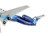 Embraer ERJ 145 Commercial Aircraft Contour Airlines White and Blue Gemini 200 Series 1/200 Diecast Model Airplane GeminiJets G2VTE1218