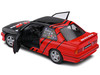 1990 BMW E30 M3 Black and Red with Graphics ADVAN Drift Team Competition Series 1/18 Diecast Model Car Solido S1801521