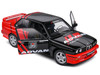 1990 BMW E30 M3 Black and Red with Graphics ADVAN Drift Team Competition Series 1/18 Diecast Model Car Solido S1801521