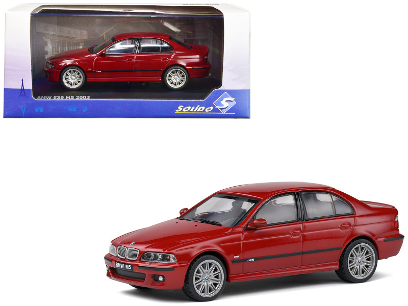 2003 BMW E39 M5 Imola Red 1/43 Diecast Model Car Solido S4310504