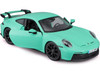 Porsche 911 GT3 Light Green 1/24 Diecast Model Car Bburago 21104grn