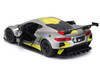 2020 Chevrolet Corvette C8 R #4 Silver Metallic with Yellow Stripes Race Series 1/24 Diecast Model Car Bburago 28024