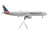Airbus A321neo Commercial Aircraft American Airlines Silver with Striped Tail Gemini 200 Series 1/200 Diecast Model Airplane GeminiJets G2AAL1107