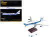 Boeing 747 400F Commercial Aircraft AirBridgeCargo Airlines White with Blue Stripes Gemini 200 Interactive Series 1/200 Diecast Model Airplane GeminiJets G2ABW934