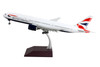 Boeing 777 200ER Commercial Aircraft with Flaps Down British Airways White with Striped Tail Gemini 200 Series 1/200 Diecast Model Airplane GeminiJets G2BAW1130F