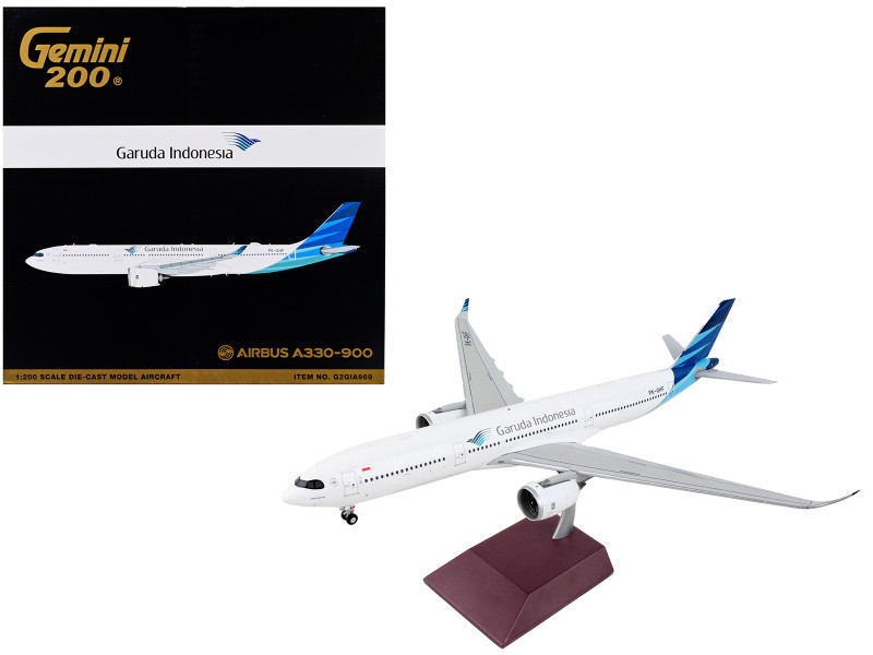 Airbus A330 900 Commercial Aircraft Garuda Indonesia White with Blue Tail Gemini 200 Series 1/200 Diecast Model Airplane GeminiJets G2GIA969