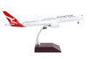 Boeing 787 9 Commercial Aircraft with Flaps Down Qantas Airways Spirit of Australia White with Red Tail Gemini 200 Series 1/200 Diecast Model Airplane GeminiJets G2QFA983F
