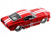 1967 Ford Mustang GT Red with White Stripes Classic Muscle Maisto Design Series 1/24 Diecast Model Car Maisto 31094R