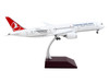 Boeing 787 9 Commercial Aircraft Turkish Airlines White with Red Tail Gemini 200 Series 1/200 Diecast Model Airplane GeminiJets G2THY1000