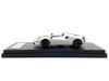McLaren Elva Convertible White with Carbon and Red Stripes 1/64 Diecast Model Car LCD Models LCD64022BW
