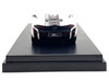 McLaren Elva Convertible White with Carbon and Red Stripes 1/64 Diecast Model Car LCD Models LCD64022BW