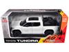 2023 Toyota Tundra TRD 4x4 Pickup Truck White Metallic with Sunroof and Wheel Rack 1/24 Diecast Model Car H08555R-WH