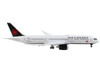 Boeing 787 9 Commercial Aircraft with Flaps Down Air Canada White with Black Tail 1/400 Diecast Model Airplane GeminiJets GJ2045F