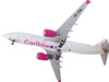 Boeing 737 MAX 8 Commercial Aircraft Caribbean Airlines White with Tail Graphics 1/400 Diecast Model Airplane GeminiJets GJ2121