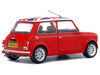 Mini Cooper 1 3i Sport Pack Red with White Stripes and UK Flag on Top 1/18 Diecast Model Car Solido S1800604