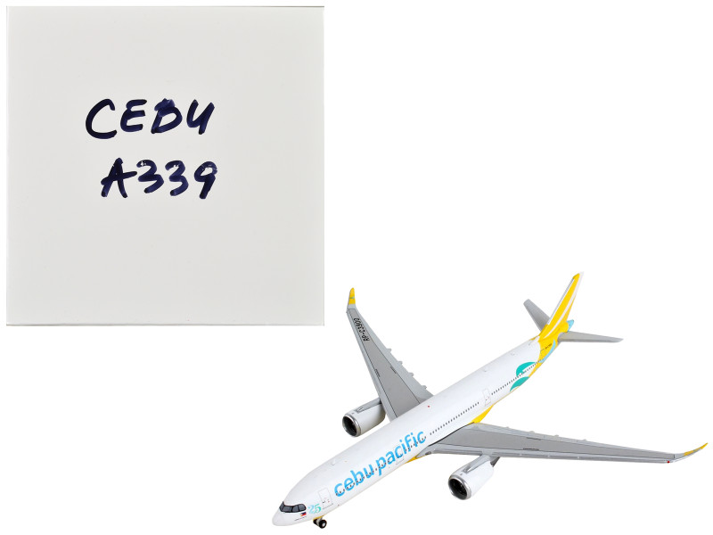 Airbus A330 900 Commercial Aircraft Cebu Pacific Yellow and White 1/400 Diecast Model Airplane GeminiJets GJCEB4339