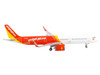 Airbus A321neo Commercial Aircraft VietJet Air White and Red 1/400 Diecast Model Airplane GeminiJets GJVJC1770