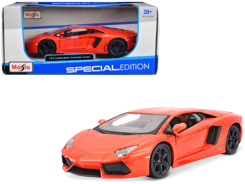 Lamborghini Aventador LP700-4 Orange 1/24 Diecast Model Car Maisto 31210