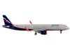 Airbus A321 Commercial Aircraft Aeroflot Gray with Blue Tail 1/400 Diecast Model Airplane GeminiJets GJ1497