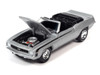 1969 Chevrolet Camaro RS/SS Convertible Cortez Silver Metallic with Black Stripes Limited Edition to 2572 pieces Worldwide OK Used Cars 2023 Series 1/64 Diecast Model Car Johnny Lightning JLMC032-JLSP335B