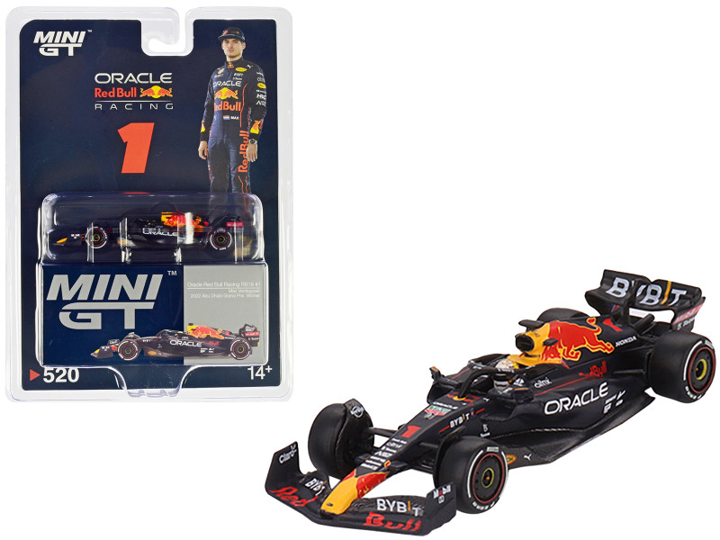 Red Bull Racing RB18 #1 Max Verstappen Oracle Winner Abu Dhabi GP 2022 Limited Edition 1/64 Diecast Model Car True Scale Miniatures MGT00520