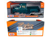 1957 Chevrolet 3100 Stepside Pickup Truck Teal Metallic Timeless Legends Series 1/24 Diecast Model Car Motormax 79381t