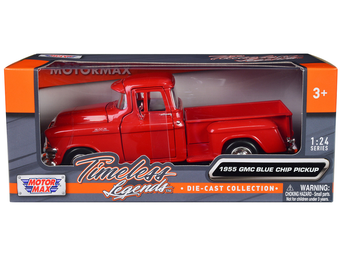 Diecast Model Cars wholesale toys dropshipper drop shipping 1955 GMC Blue  Chip Pickup Truck Red Timeless Legends Series 1/24 Motormax 79382r drop  shipping wholesale drop ship drop shipper dropship dropshipping toys  dropshipper