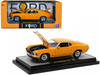 1970 Ford Mustang Mach 1 428 Grabber Orange with Black Stripes Limited Edition to 5250 pieces Worldwide 1/24 Diecast Model Car M2 Machines 40300-109A